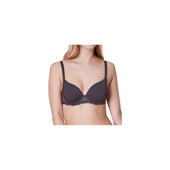 Simone Perele Promesse Plunge Bra w/ Racerback Black Size 36B 0315 - Picture 1 of 1